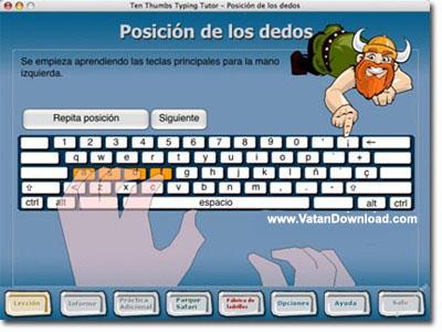 نرم افزار تمرین و تکرار تایپ ده انگشتی Ten Thumbs Typing Tutor 4.7 + سریال