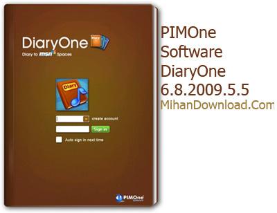 ثبت خاطرات و اتفاقات روزانه با PIMOne Software Diary One 6.8.2009.5.5