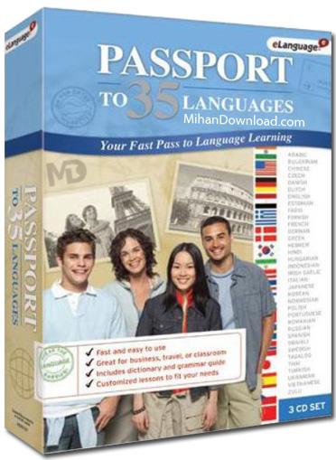 دانلود نرم افزار آموزش 35 زبان زنده دنیا Passport to 35 Languages