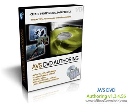 نرم افزار حرفه ای ساخت فیلمهای دی وی دی AVS DVD Authoring v1.3.4.56