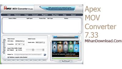 تبديل حرفه اي فايل هاي ويدئويي با Apex MOV Converter 7.33