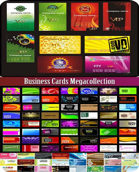 مجموعه کارت ویزیت های جدید Business Cards Vector Megacollection