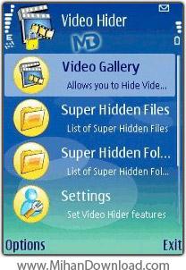 مخفی کردن فایل های ویدیویی در گوشی های سری 60 ورژن 3و5 با Aims Migital Tech Video Hider v2.00 S60v3v5