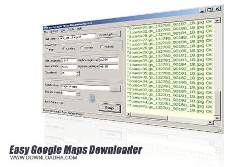 دانلود نقشه های گوگل ارث با GetAllMaps Easy Google Maps Downloader v6.3