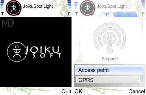 دانلود نرم افزار به اشتراک گذاری اینترنت گوشی از طریق وایرلس Joikusoft JoikuSpot Light v3.10.997 S60v3v5 3