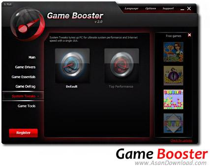 اجري سريعتر بازي هاي رايانه اي بر روي سيستم Game Booster Premium v2.0