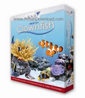 اسکرین سیور آکواریوم طبیعی Screensaver DigiFish Clownfish 1.00