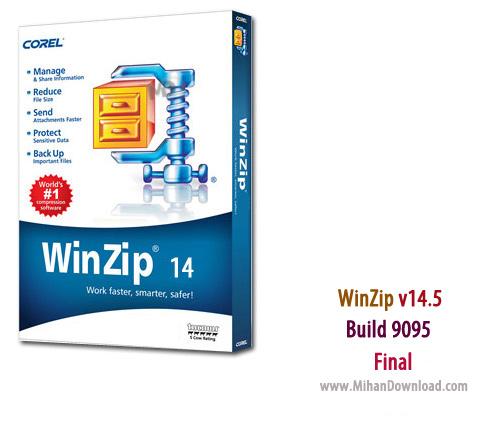 نرم افزار فشرده ساز قدرتمند WinZip 14.5 Build 9095 Professional Edition