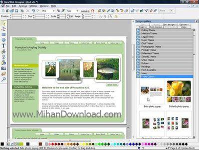 طراحی وب با نرم افزار Xara Web Designer v5.0.1.78