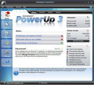 نرم افزاری برای داشتن بهترین کارایی سیستم با Ashampoo PowerUp v3.20