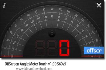 نرم افزار نقاله براي گوشي هاي سري 60 ويرايش پنجم OffScreen Angl Meter Touch v1.00