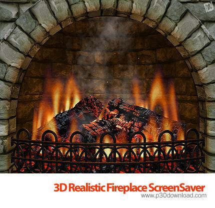 مانیتور خود را به یک شومینه گرم و زیبا تبدیل کنید با 3D Realistic Virtual Fireplace Screensaver