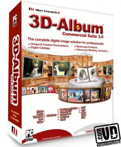 دانلود نرم افزار ساخت آلبوم تصاوير 3 بعدي 3D-Album Commercial Suite 3.0