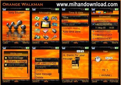 تم واکمن برای سونی اریکسون - Orange Walkman