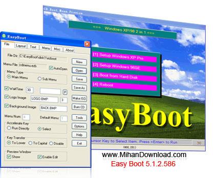 دانلود نرم افزار ساختن بوت Easy Boot 5.1.2.586