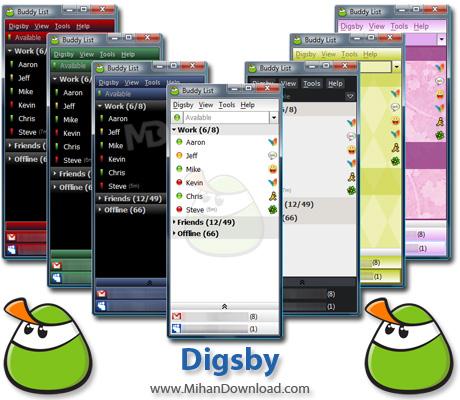 دانلود نرم افزار باز کردن چند آی دی باهم Digsby Build 86 Portable