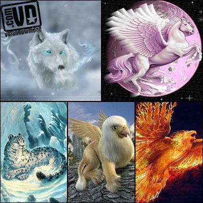 مجموعه والپیپر بنام حیوانات جادویی Magic Animals Wallpapers