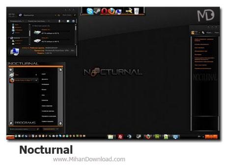 دانلود تم زیبای ویندوز سون Nocturnal