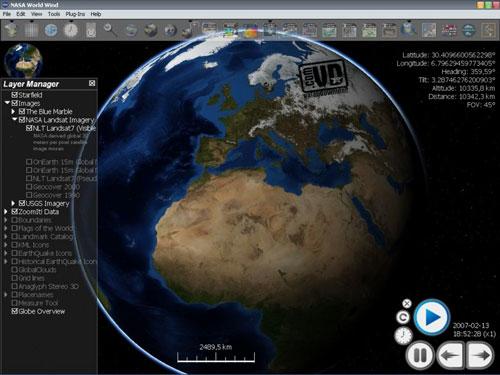 نرم افزار تصاویر رایگان ماهواره ای از زمین با رقیب گوگل ارث NASA World