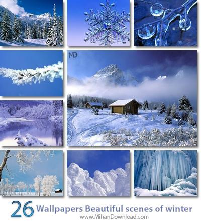 دانلود تصاویری از صحنه های زیبای زمستان Wallpapers Beautiful scenes of winter