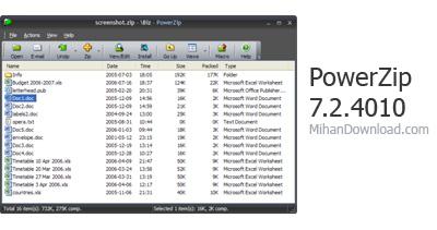 نرم افزار فشرده ساز قدرتمند PowerZip v7.2.4010