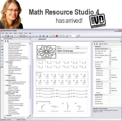 حل معادلات ریاضی با Math Resource Studio 4.4.8.1