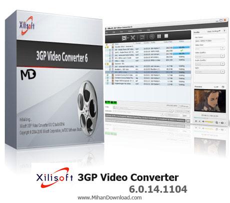 دانلود نرم افزار تبدیل فایل های ویدیویی مختلف به 3GP Xilisoft 3GP Video Converter 6.0.14.1104