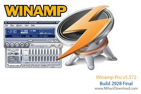 دانلود معروف ترین پلیر موسیقی جهان Winamp Pro v5.572 Build 2928 Final