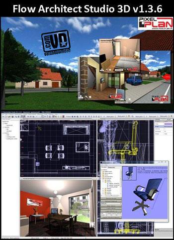 دانلود نرم افزار طراحی دکوراسیون داخلی ویژه مهندسان عمران و معماری با Flow Architect Studio 3D v1.3.7