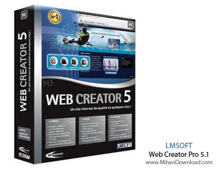 نرم افزار معروف و قدرتمند طراحی وب LMSOFT Web Creator Pro 5.1