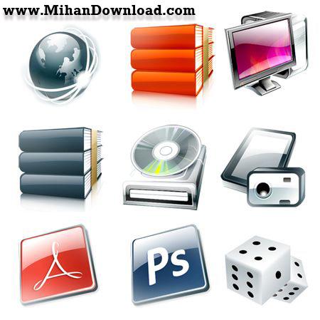 آیکون های گرافیکی High Graphic 3d Icon