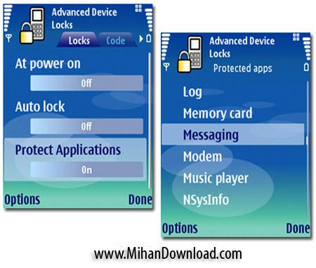 حفاظت کامل از گوشی های نوکیا سری 60 ویرایش دوم با نرم افزار Advanced Device Locks Full