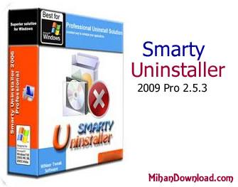 نرم افزار حذف كامل برنامه هاي نصب شده Smarty Uninstaller 2009 Pro 2.5.3