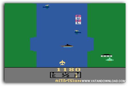 دانلود بازی خاطره انگیز و جذاب هواپیمای آتاری برای کامپیوتر River Raid for Atari