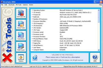بهبود کارایی سیستم با Xtra tools 2006