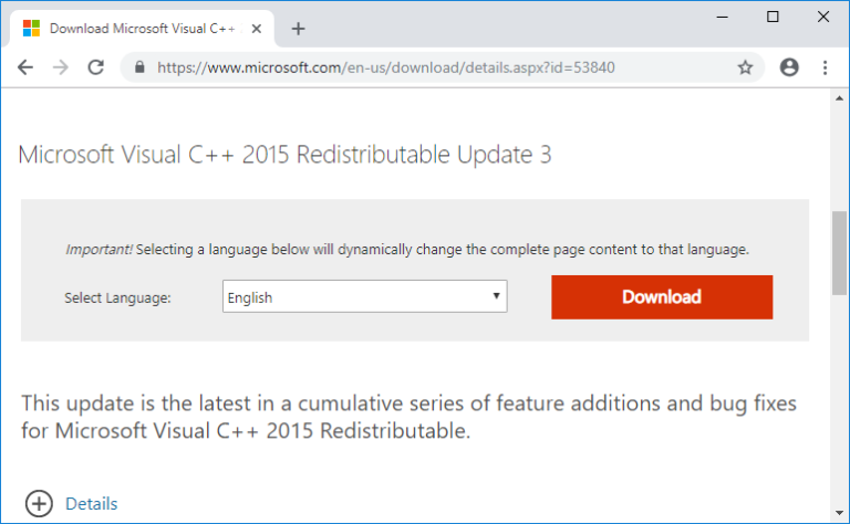 مرحله 1 نصب مجدد برنامه Microsoft Visual c ++