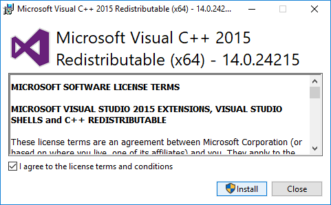 مرحله 3 نصب مجدد برنامه Microsoft Visual c ++