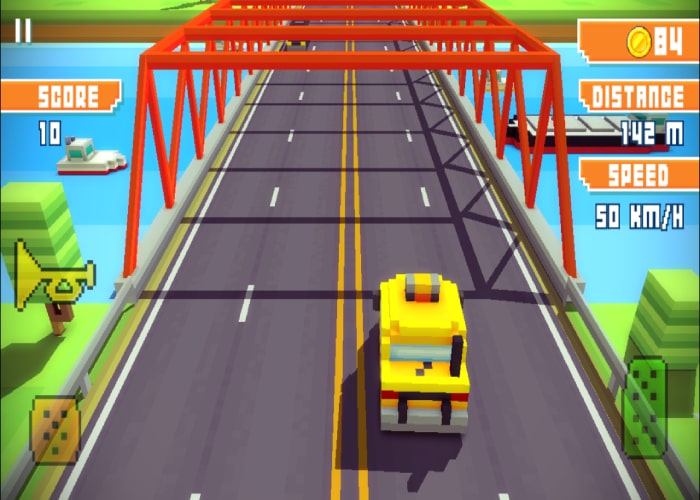 بازی Blocky Highway: Traffic Racing