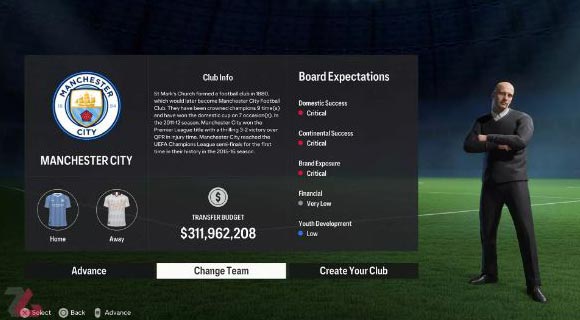 تنظیمات مربوط به Career Mode در بازی FC 24