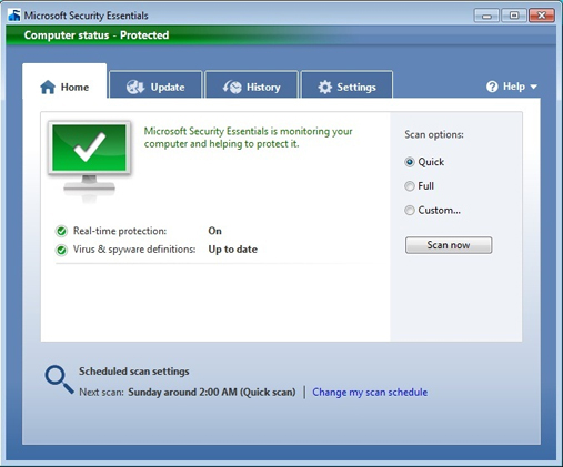 دانلود نرم افزار Microsoft Security Essentials for XP and Vista