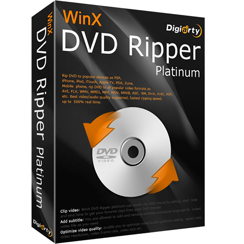 دانلود نرم افزار WinX DVD Ripper Platinum v8.9.2.217 Build 20.06.2019