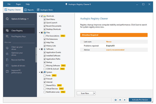 Auslogics Registry Cleaner Pro 10.0.0.4 for windows download free