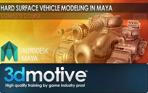 دانلود فیلم آموزشی Hard Surface Vehicle Modeling in Maya Volume 1 Up to 5