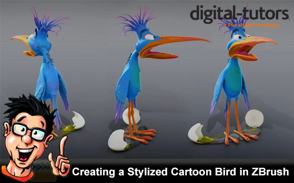 دانلود فیلم آموزشی Creating a Stylized Cartoon Bird in ZBrush