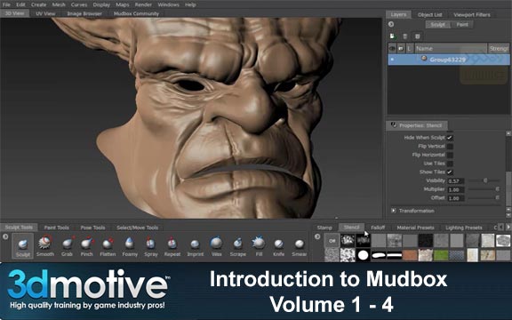 دانلود فیلم آموزشی Introduction to Mudbox Volume 1-4