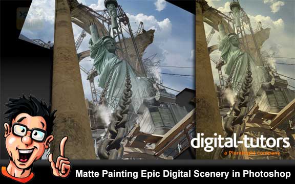 دانلود فیلم آموزشی Matte Painting Epic Digital Scenery in Photoshop