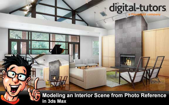 دانلود فیلم آموزشی Modeling an Interior Scene from Photo Reference in 3ds Max