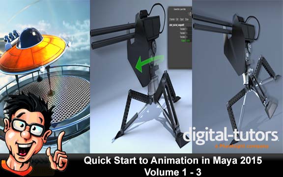 دانلود فیلم آموزشی Quick Start to Animation in Maya 2015 بصورت کامل