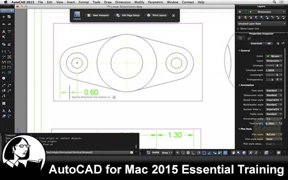 دانلود فیلم آموزشی AutoCAD for Mac 2015 Essential Training