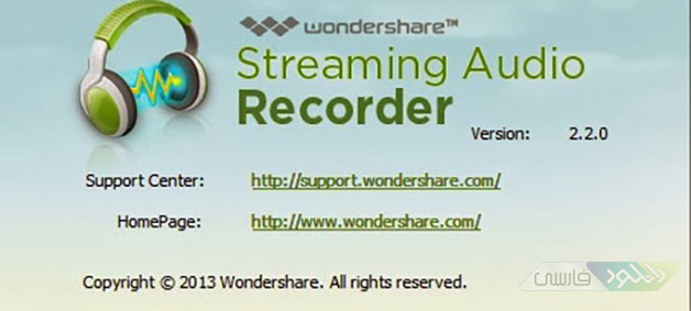 دانلود آخرین نسخه نرم افزار Wondershare Streaming Audio Recorder v2.3.10.1